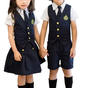 Short Sleeve Primary School Uniform for Boys and Girls