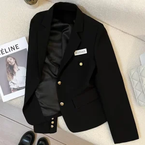 Short Suit Women’s Spring And Autumn New Design Sense College Style Casual Coat