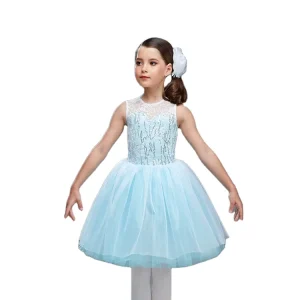 Sky Blue Sweet Lace Princesses Ballet Costume Dress Ballet Tutu Dance Wear