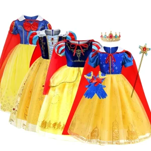 Snow White Deluxe Princess Fancy Dress Costumes White Snow Fairy Costumes Snow White Cosplay Costume