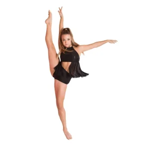 Stage Boutique Children’s Girls’ 2 Piece Jazz Lyrical Dance Costume Set Spandex Nylon Polyester Leotards