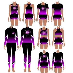 Sublimated Dance Training Wear Stripper Outfit