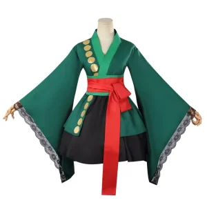 Swordsman Sexual Kimono Dress Anime Role playing Zoros Cosplay Costume