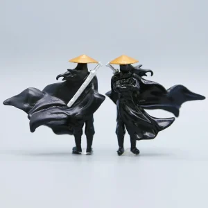 Swordsman Statue Car Dashboard Decoration Chinese Style Retro Swordsman Figurine Statue Office Home Desk Ornament