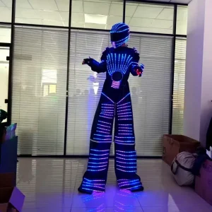 Theme Event Party Stage Performance Wear Adult Size Dance Luminous Mascot Costume Suit With LED Lights