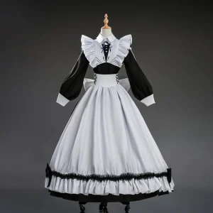 Traditional Maid Dress Japanese Uniform Skirt British Butler Cosplay Costume