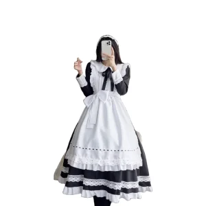Traditional Maid Long Skirt Long sleeved Maid Dress Mother British Housekeeper Cosplay Japanese Uniform party Dress