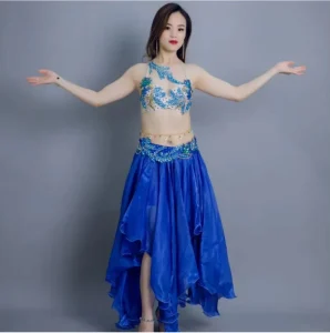 Tribal Belly Dance Costume Gypsy Performance Set 100% Polyester Women’s