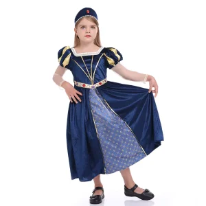 Tudor Princess Costume Medieval European Queen Performance Dress