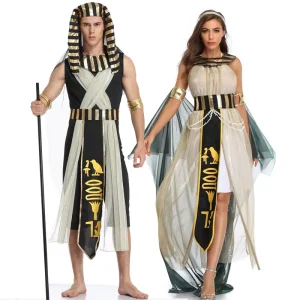 Tunic Halloween Egyptian Pharaoh Cosplay Costumes Cleopatra Dress Stage Opera Performance Costume