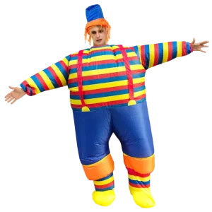 Unique Clown Inflatable Suit Halloween Costume for Adult Cosplay Fun