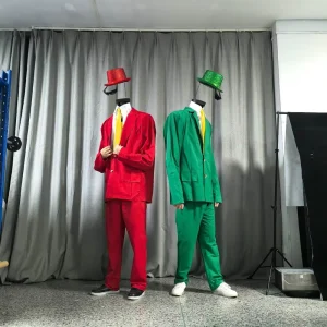 Unisex Cute Interesting Stage Prop Clothing Show No Head Costume Ballroom Performance Nightclub Adult Special Suit