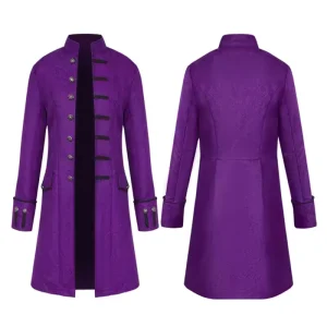 Unisex Steampunk Victorian Frock Coat Gothic Long Tail Kids Jacket Inspired TV Characters for New Year Other Occasions Designed
