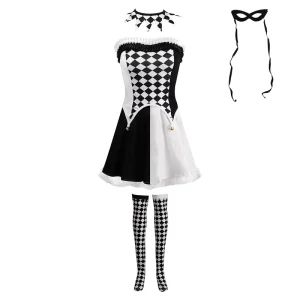 Vampire Demon Clown Cosplay Costume for Halloween