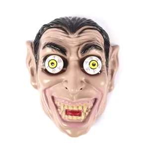 Vampire Face Mask with Spring Eyes for Halloween Costume and Party Props