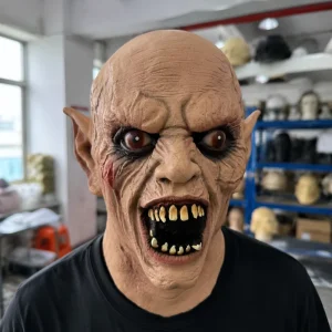 Vampire Latex Full-Face Mask Halloween Costume Accessory