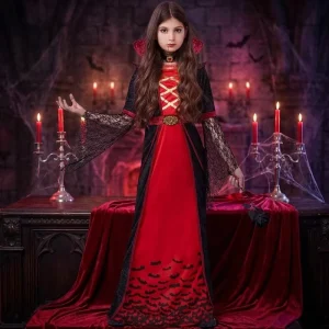Vampire Witch Halloween Cosplay Party Costume
