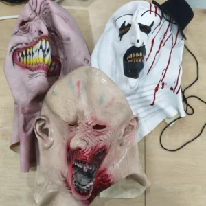 Vampire Zombie Latex Mask for Haunted House, Escape Room, Masquerade, and Costume