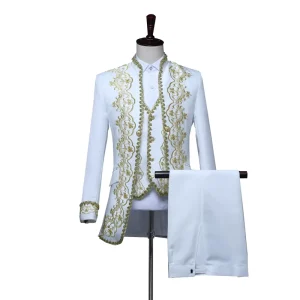 Victorian Steampunk TV & Movie Costume Halloween Wedding Groom Jacket Vest Coat Pants Adult Men 3PCS Set