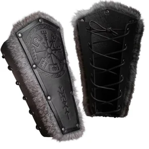 Viking Style Wrist Guard European Medieval Knight Cosplay Stage Costume Prop Rune Armor Echo