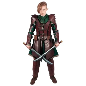 Vintage Medieval Knight Soldier Shoulder Guard Leather Segmental Spaulder Armor Steampunk Gothic Pirate Prince Cosplay Costume