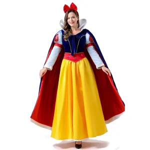 White Halloween Fairy Tale Princess Cosplay Ball Party Dress
