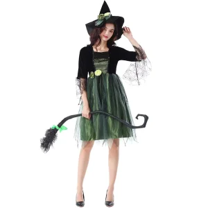 Witch Costume with Puffy Skirt
