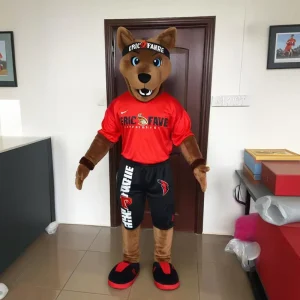 Wolf Mascot Costume Adult Fancy Dress