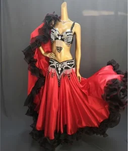 Women 720 Belly Dancing Skirt Large Swing Dress Stage Performance Costume Customizable Polyester