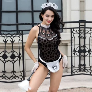 Women Maid Erotic Cosplay Costumes Uniforms Sexy Lingeries Temptation Sexy Jumpsuit for Women