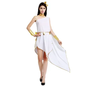 Women’s Adult Greek Goddess Toga Empress Party Costume
