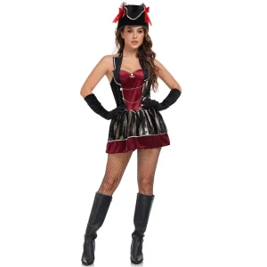Women’s Adult Pirate Costume for Halloween Cosplay