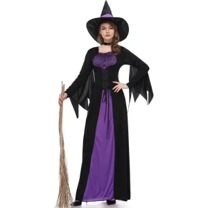 Women’s Adult Witch Vampire Costume for Carnival Party Performance