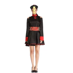 Women’s Chinese Qing Dynasty Ghost Bride Zombie Dress Costume