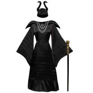 Women’s Halloween Animal Print Witch Skirt Cosplay Costume for Stage Performance