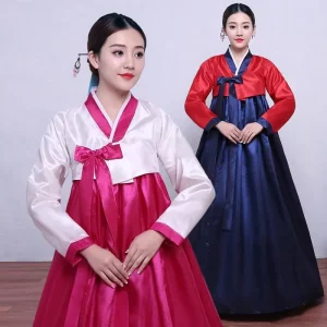 Women’s Hanbok Dress Jeogori Jacket Chima Skirt Korean Traditional Performance Costume