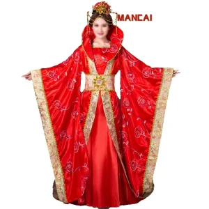 Women’s Hanfu Chinese Traditional Costume Ancient Tang Dynasty Dress Cosplay Chinese Queen Han Dynasty Costume
