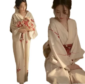 Women’s Japanese Traditional Yukata Haori Kimono Cosplay Blouse Gown Party Dress