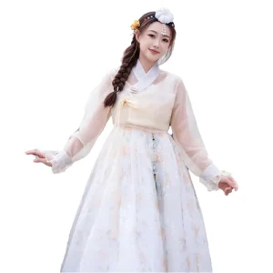 Women’s Korean Hanbok Traditional Stage Dance Costume Wedding Party Suit