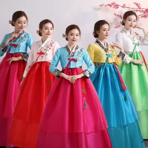 Women’s Korean Traditional Hanbok Costume, 2-Piece Performance Court Dress