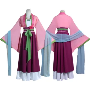 Women’s Maomao Anime Cosplay Hanfu Costume Pink Dress