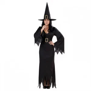 Women’s Medieval Witch Halloween Cosplay Costume for Carnival and Stage Performance