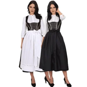 Women’s Oktoberfest Bavarian German Dirndl Dress, Beer Girl Maid Costume