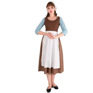 Women’s Peasant Maid Dress Cosplay Costume