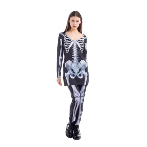 Women’s Plus-Size Skull Skeleton Monster Demon Ghost Halloween Masquerade Costume
