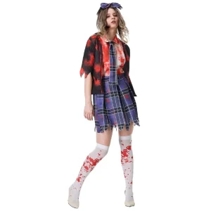 Women’s Polyester Zombie Character Dress and Skirt Costume