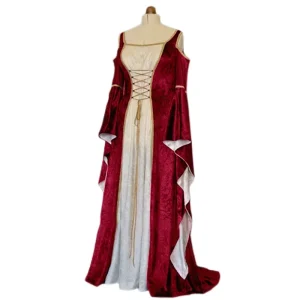 Women’s Renaissance Medieval Lace-Up Irish Costume Dress