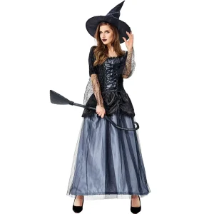 Women’s Sorceress Witch Costume Adult Halloween Cosplay Outfit