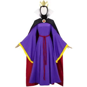 Women’s Stepmother Evil Queen Cosplay Costume Full Set Polyester