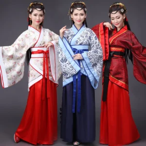 Women’s Traditional Chinese Hanfu Dance Costume Ancient Cosplay Stage Dress
